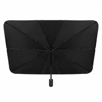 Parasol plegable para parabrisas visto desde el estudio