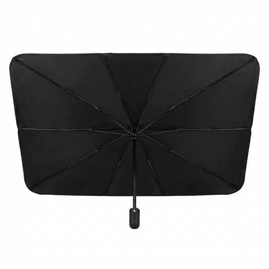 Parasol plegable para parabrisas visto desde el estudio